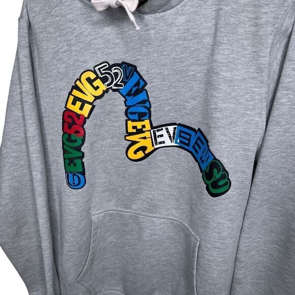 Y2K EVISU Jeans Hoodie Large - Picture 2 of 10